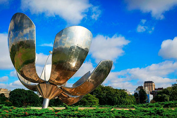 Walking through the historic Plaza de Mayo, Buenos Aires
