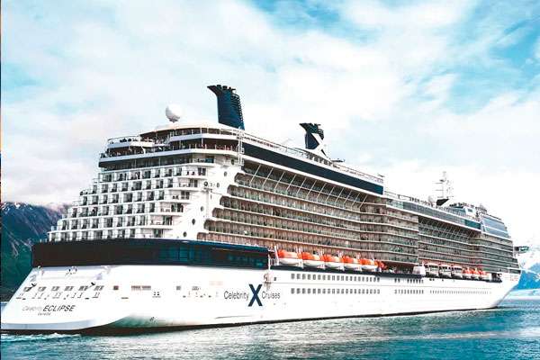 Disfrutando del paisaje patagónico en el crucero Celebrity