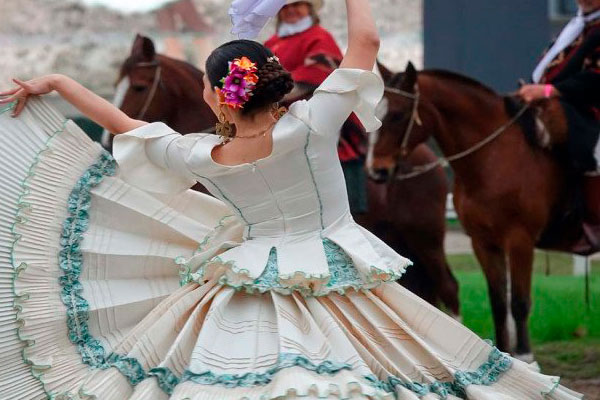 Horses and creole skills at the Fiesta Gaucha, Buenos Aires